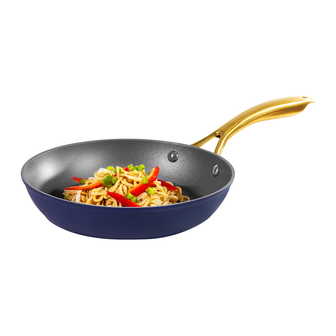 Tigaie Glam, Ambition, 24 cm, aluminiu, bleumarin/auriu - imagine 4